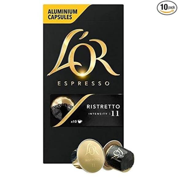 L'OR Espresso Ristretto Aluminium Coffee Capsules Intensity 11 10 per pack - Picture 3 of 3